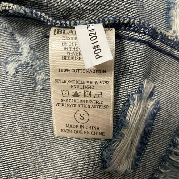 Blank NYC Distressed Raw Hem Denim Jacket - Picture 5 of 11